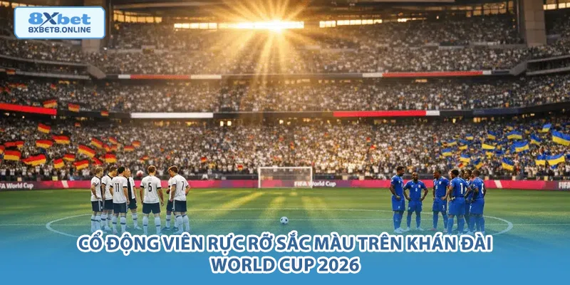 Cổ động viên rực rỡ sắc màu trên khán đài World Cup 2026.