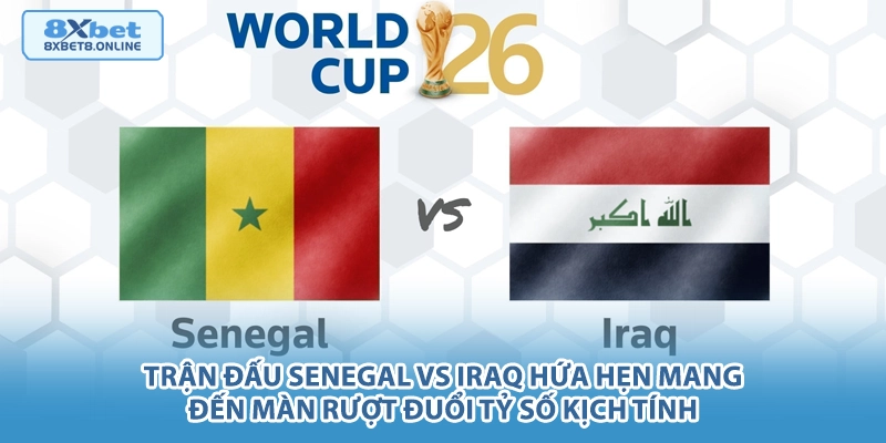 Trận đấu Senegal vs Iraq hứa hẹn mang đến màn rượt đuổi tỷ số kịch tính.